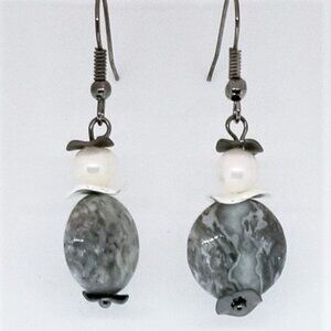 Crazy Lace Agate Earrings